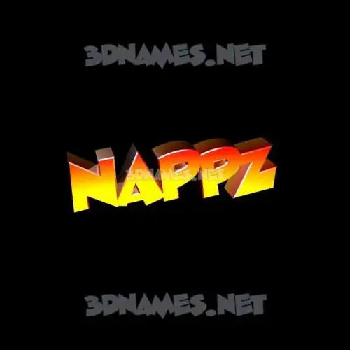 nappz in Black Background style - 3D name wallpaper nappz in Black Background style - 3D name wallpaper