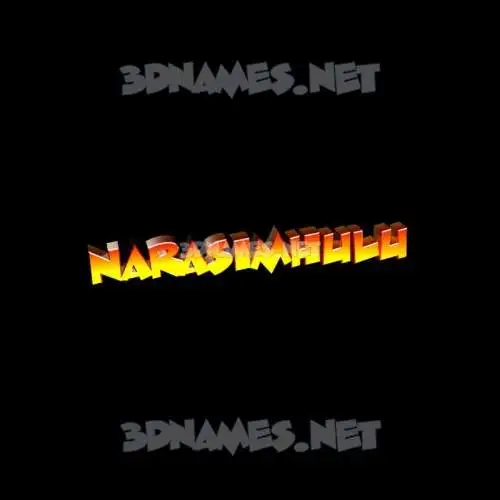 narasimhulu in Black Background style - 3D name wallpaper
