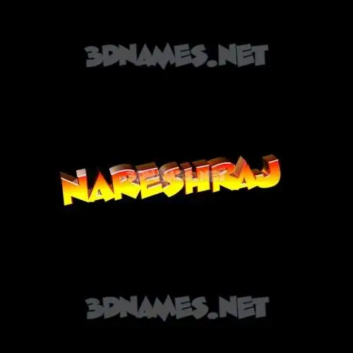 nareshraj in Black Background style - 3D name wallpaper