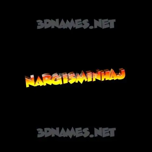 nargisminhaj in Black Background style - 3D name wallpaper