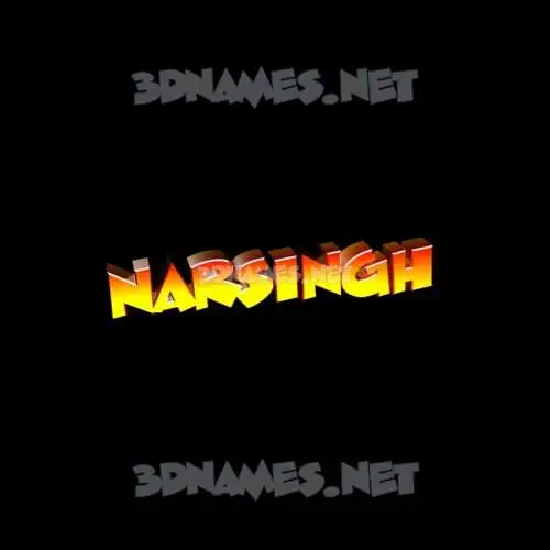 narsingh in Black Background style - 3D name wallpaper