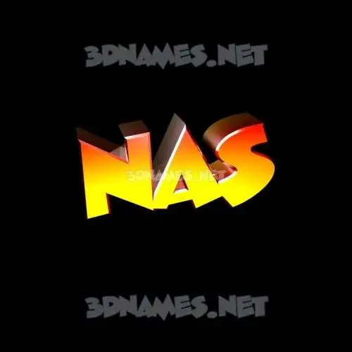 nas in Black Background style - 3D name wallpaper nas in Black Background style - 3D name wallpaper