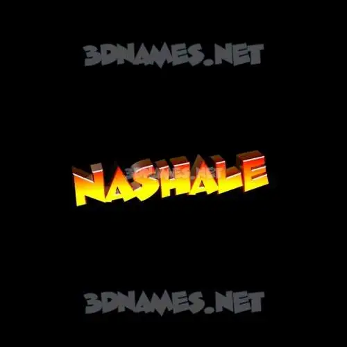 nashale in Black Background style - 3D name wallpaper
