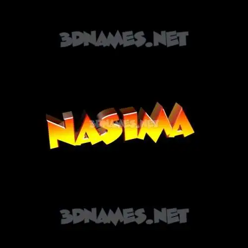 nasima in Black Background style - 3D name wallpaper
