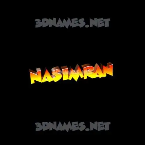 nasimran in Black Background style - 3D name wallpaper