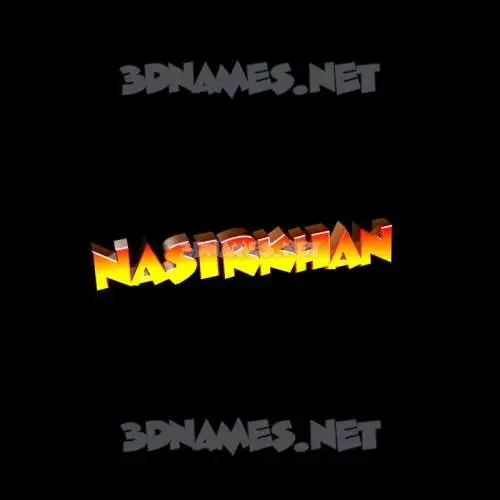 nasirkhan in Black Background style - 3D name wallpaper