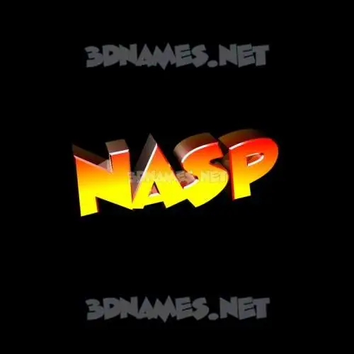nasp in Black Background style - 3D name wallpaper