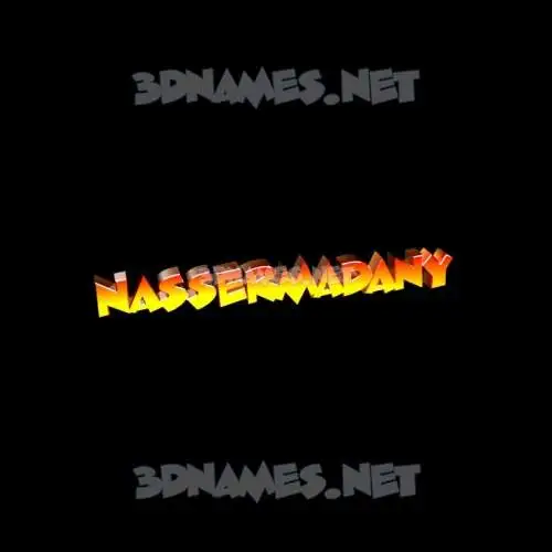 nassermadany in Black Background style - 3D name wallpaper