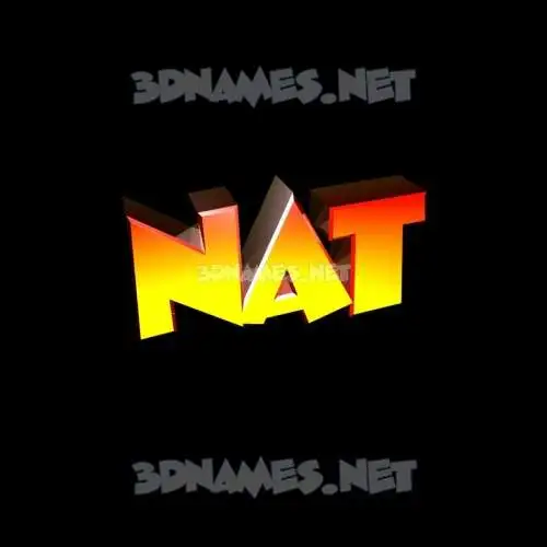 nat in Black Background style - 3D name wallpaper nat in Black Background style - 3D name wallpaper
