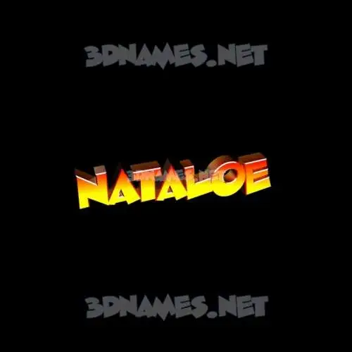 nataloe in Black Background style - 3D name wallpaper nataloe in Black Background style - 3D name wallpaper