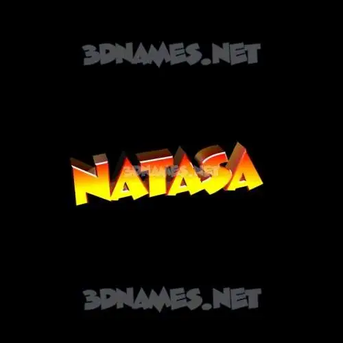 natasa in Black Background style - 3D name wallpaper