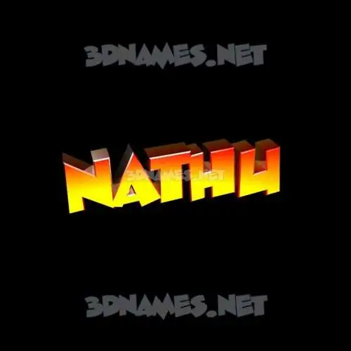 nathu in Black Background style - 3D name wallpaper