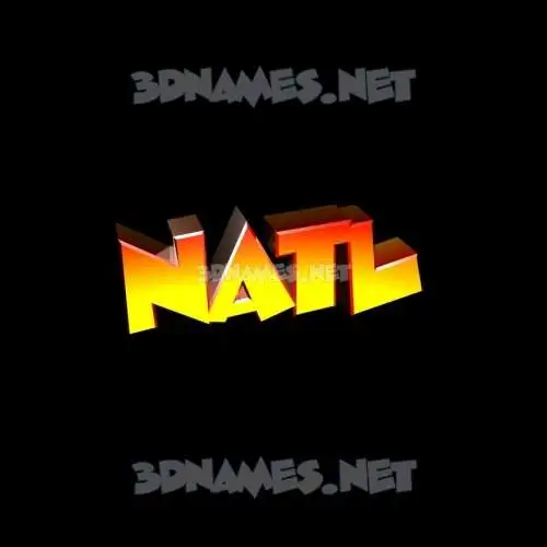 natl in Black Background style - 3D name wallpaper natl in Black Background style - 3D name wallpaper