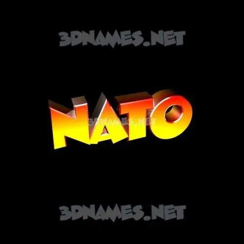 nato in Black Background style - 3D name wallpaper