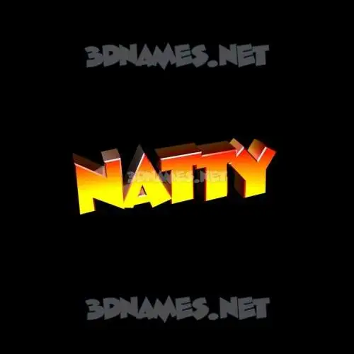 natty in Black Background style - 3D name wallpaper natty in Black Background style - 3D name wallpaper