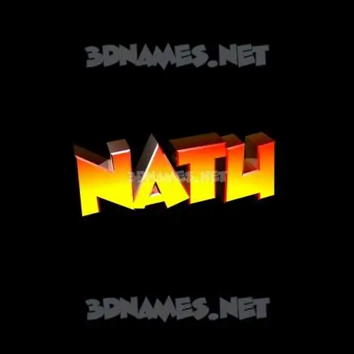 natu in Black Background style - 3D name wallpaper