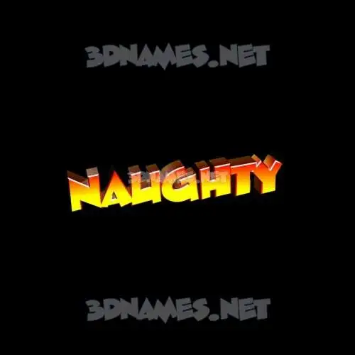 naughty in Black Background style - 3D name wallpaper naughty in Black Background style - 3D name wallpaper