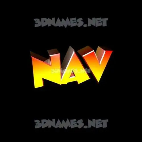 nav in Black Background style - 3D name wallpaper nav in Black Background style - 3D name wallpaper