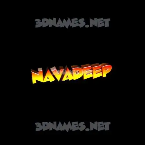 navadeep in Black Background style - 3D name wallpaper