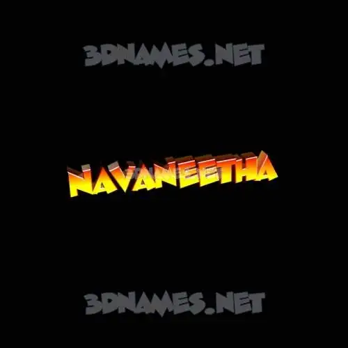navaneetha in Black Background style - 3D name wallpaper
