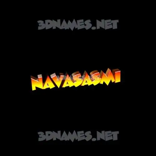 navasasmi in Black Background style - 3D name wallpaper