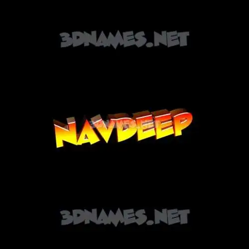 navdeep in Black Background style - 3D name wallpaper