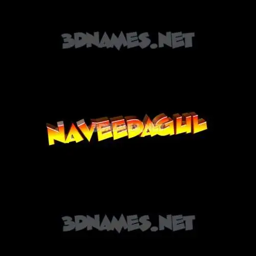 naveedagul in Black Background style - 3D name wallpaper