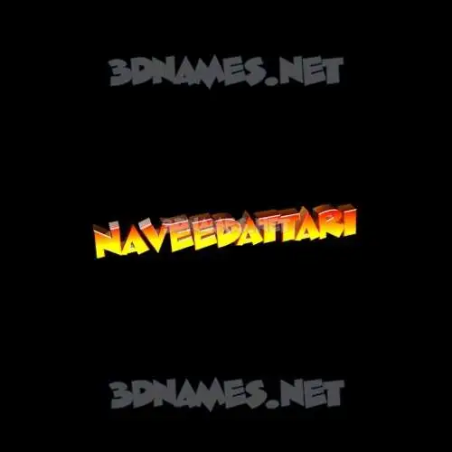 naveedattari in Black Background style - 3D name wallpaper