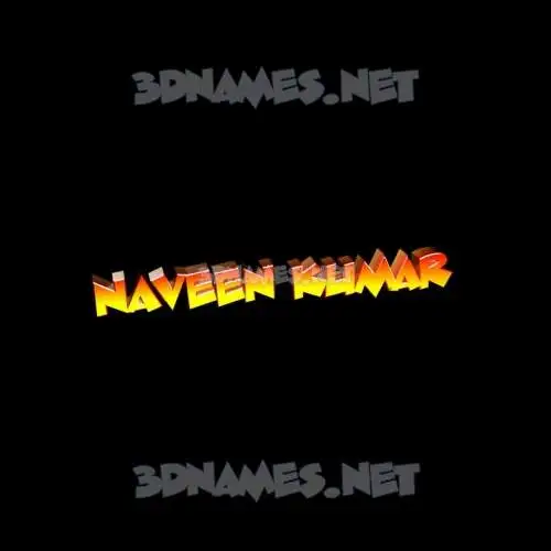 naveen kumar in Black Background style - 3D name wallpaper