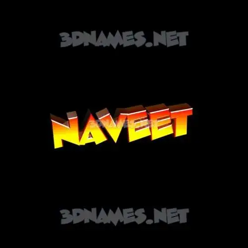 naveet in Black Background style - 3D name wallpaper