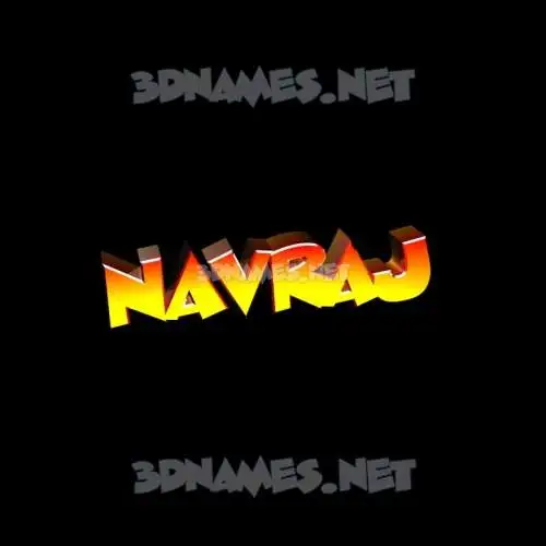navraj in Black Background style - 3D name wallpaper