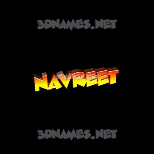 navreet in Black Background style - 3D name wallpaper