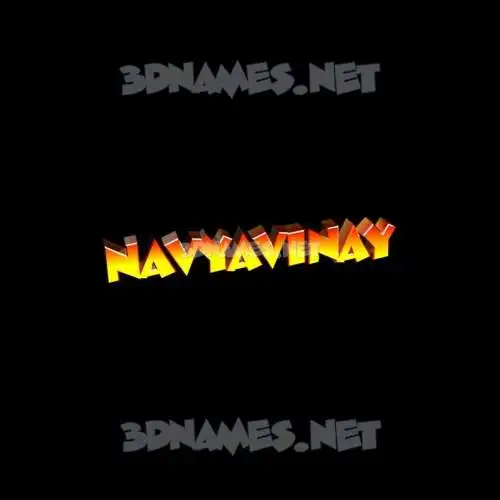 navyavinay in Black Background style - 3D name wallpaper