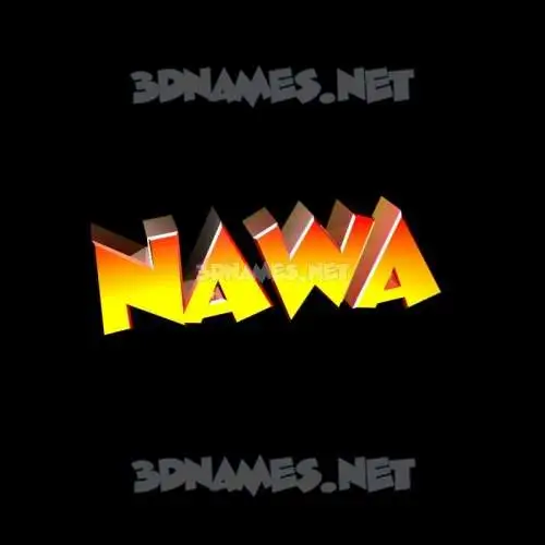 nawa in Black Background style - 3D name wallpaper nawa in Black Background style - 3D name wallpaper