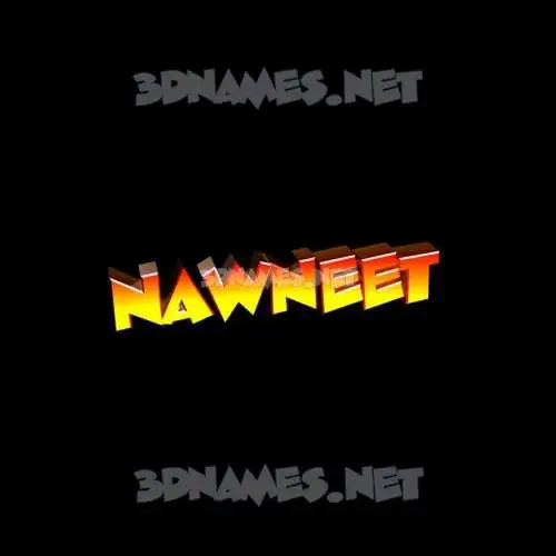 nawneet in Black Background style - 3D name wallpaper