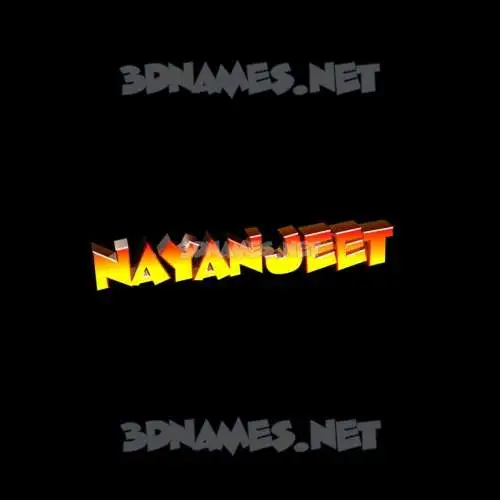 nayanjeet in Black Background style - 3D name wallpaper