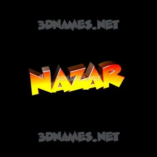 nazar in Black Background style - 3D name wallpaper nazar in Black Background style - 3D name wallpaper