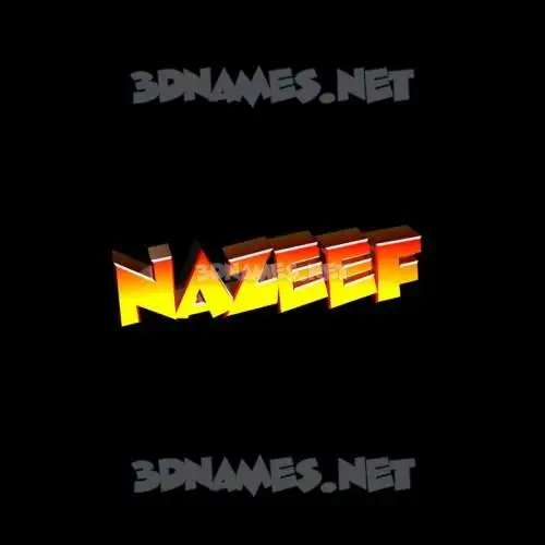 nazeef in Black Background style - 3D name wallpaper nazeef in Black Background style - 3D name wallpaper