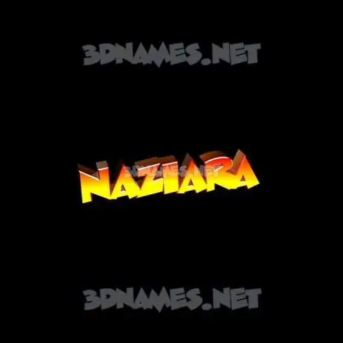 naziara in Black Background style - 3D name wallpaper