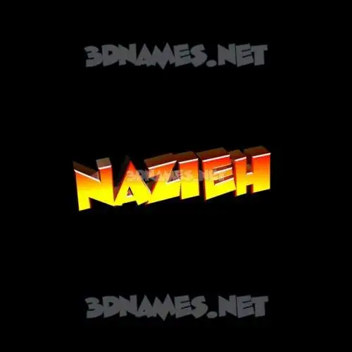 nazieh in Black Background style - 3D name wallpaper nazieh in Black Background style - 3D name wallpaper