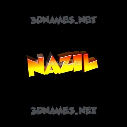 nazil in Black Background style - 3D name wallpaper nazil in Black Background style - 3D name wallpaper