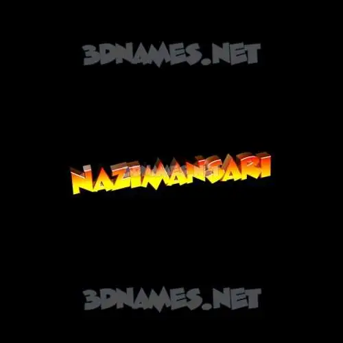 nazimansari in Black Background style - 3D name wallpaper nazimansari in Black Background style - 3D name wallpaper