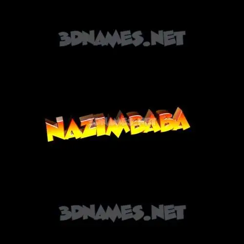 nazimbaba in Black Background style - 3D name wallpaper