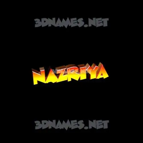 nazriya in Black Background style - 3D name wallpaper