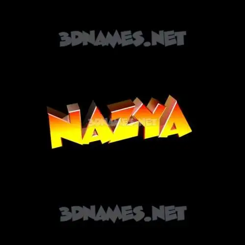 nazya in Black Background style - 3D name wallpaper nazya in Black Background style - 3D name wallpaper
