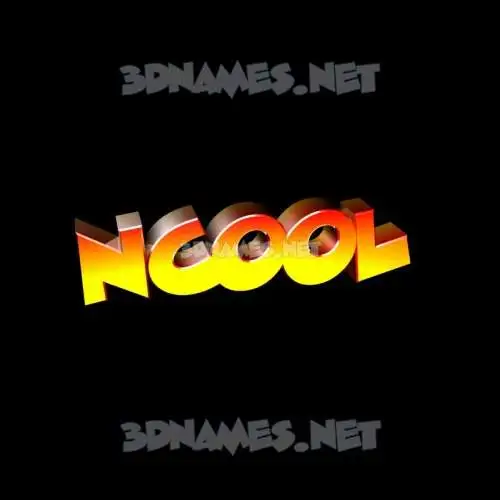 ncool in Black Background style - 3D name wallpaper ncool in Black Background style - 3D name wallpaper