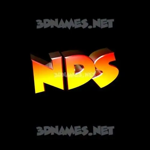 nds in Black Background style - 3D name wallpaper nds in Black Background style - 3D name wallpaper