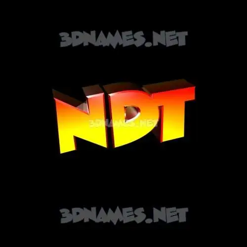 ndt in Black Background style - 3D name wallpaper
