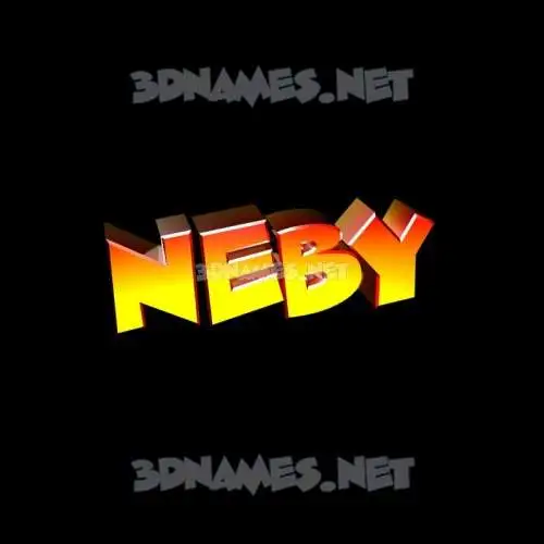 neby in Black Background style - 3D name wallpaper neby in Black Background style - 3D name wallpaper
