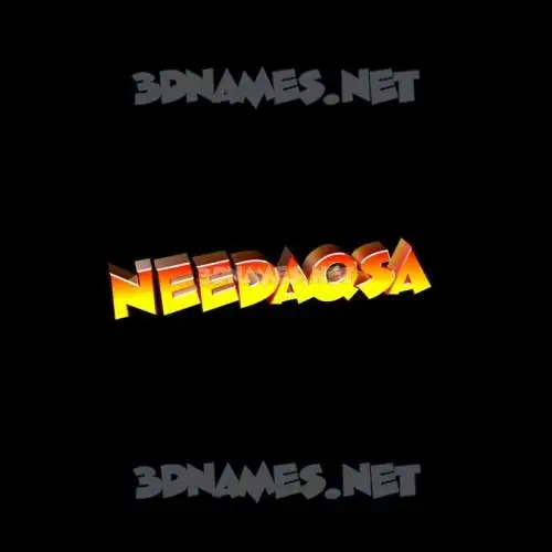 needaqsa in Black Background style - 3D name wallpaper needaqsa in Black Background style - 3D name wallpaper